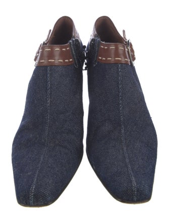 Donald Pliner Denim Colorblock Pattern Pumps