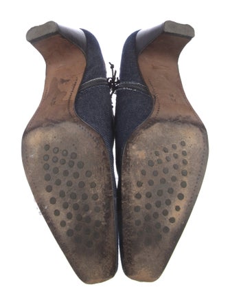 Donald Pliner Denim Colorblock Pattern Pumps