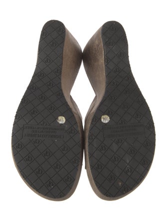 Donald Pliner Suede Slides