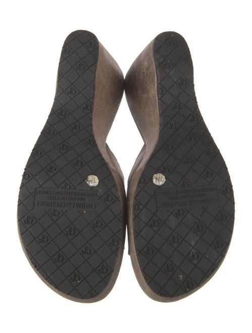 Donald Pliner Suede Slides