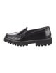 Donald Pliner Patent Leather Whipstitch Trim Loafers