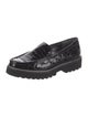 Donald Pliner Patent Leather Whipstitch Trim Loafers