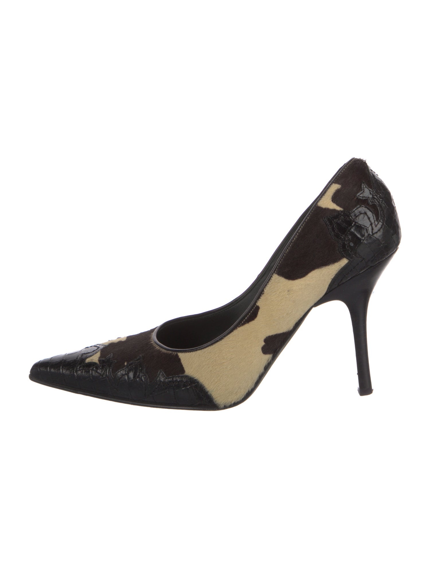 Donald Pliner Suede Printed Pumps