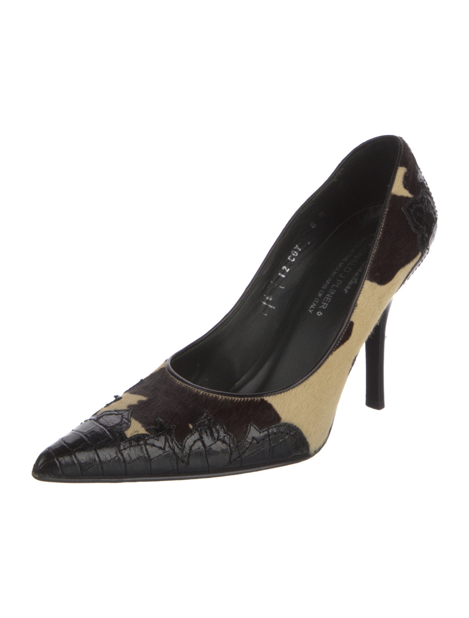 Donald Pliner Suede Printed Pumps