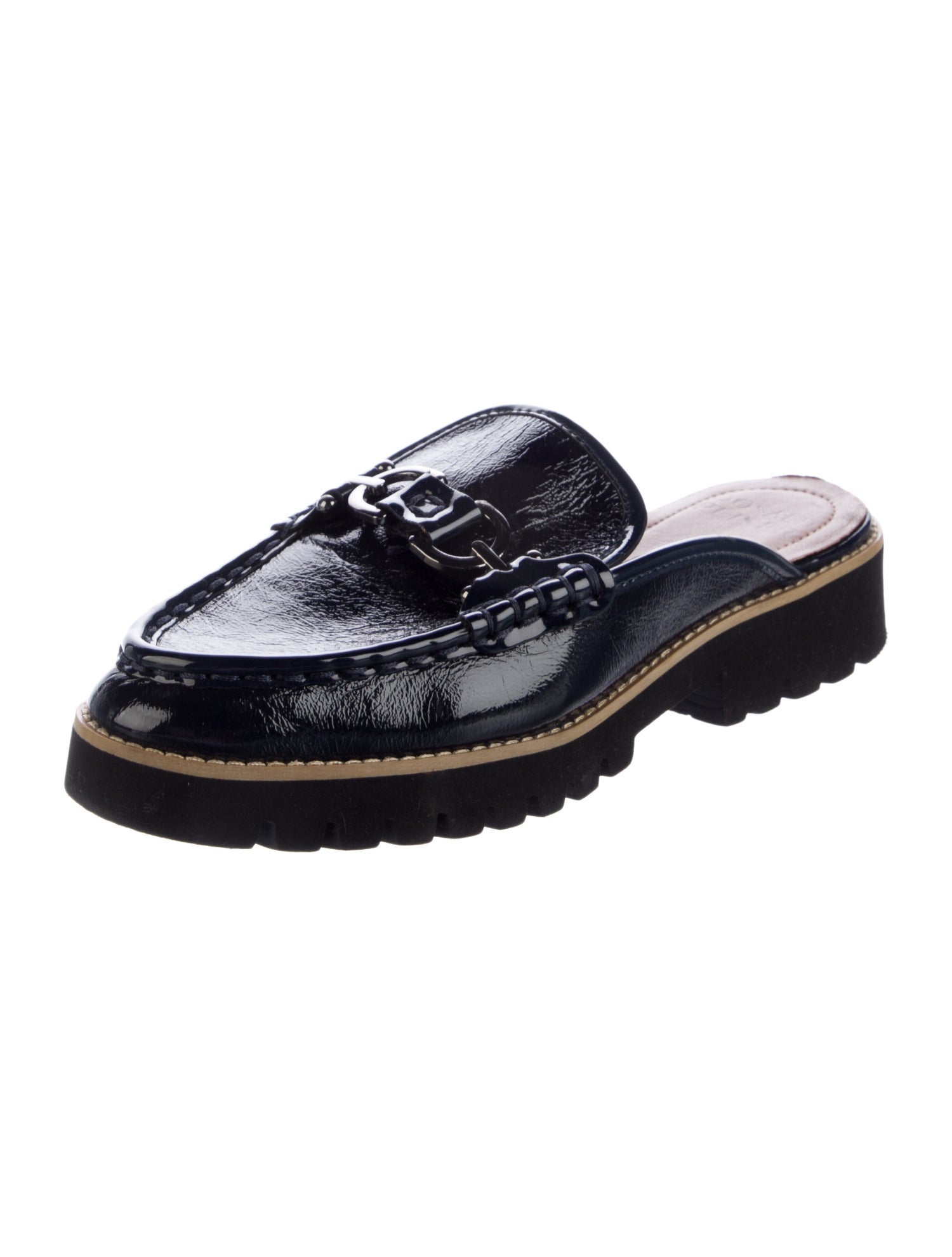 Donald Pliner Patent Leather Mules