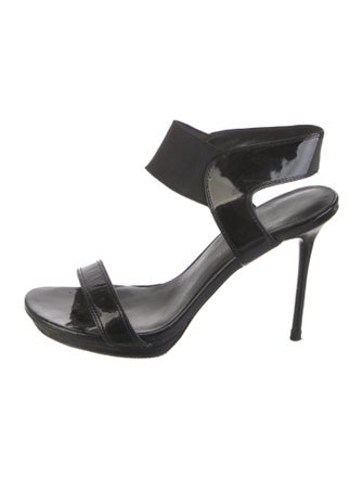 Donald Pliner Patent Leather Slingback Sandals