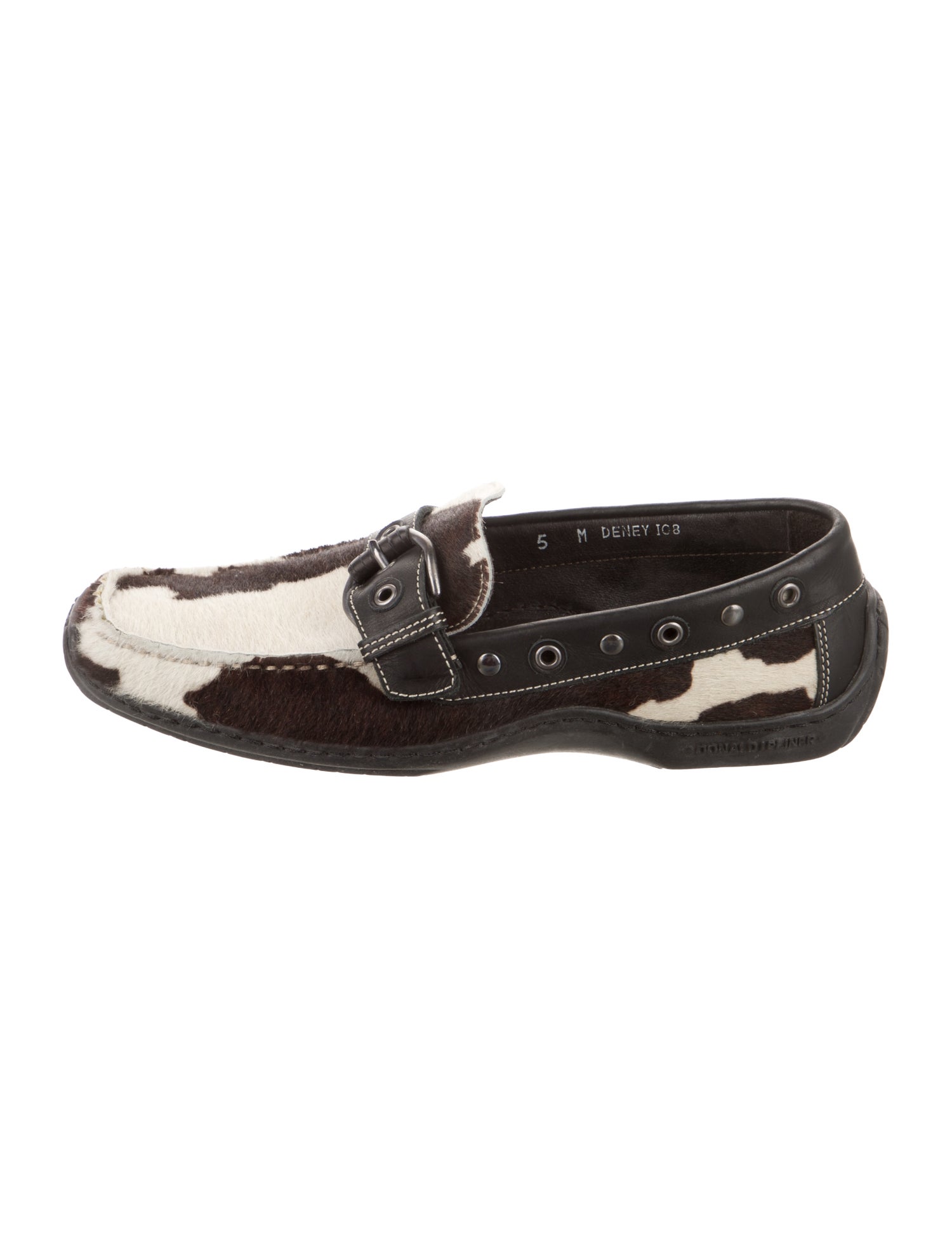 Donald Pliner Ponyhair Animal Print Loafers