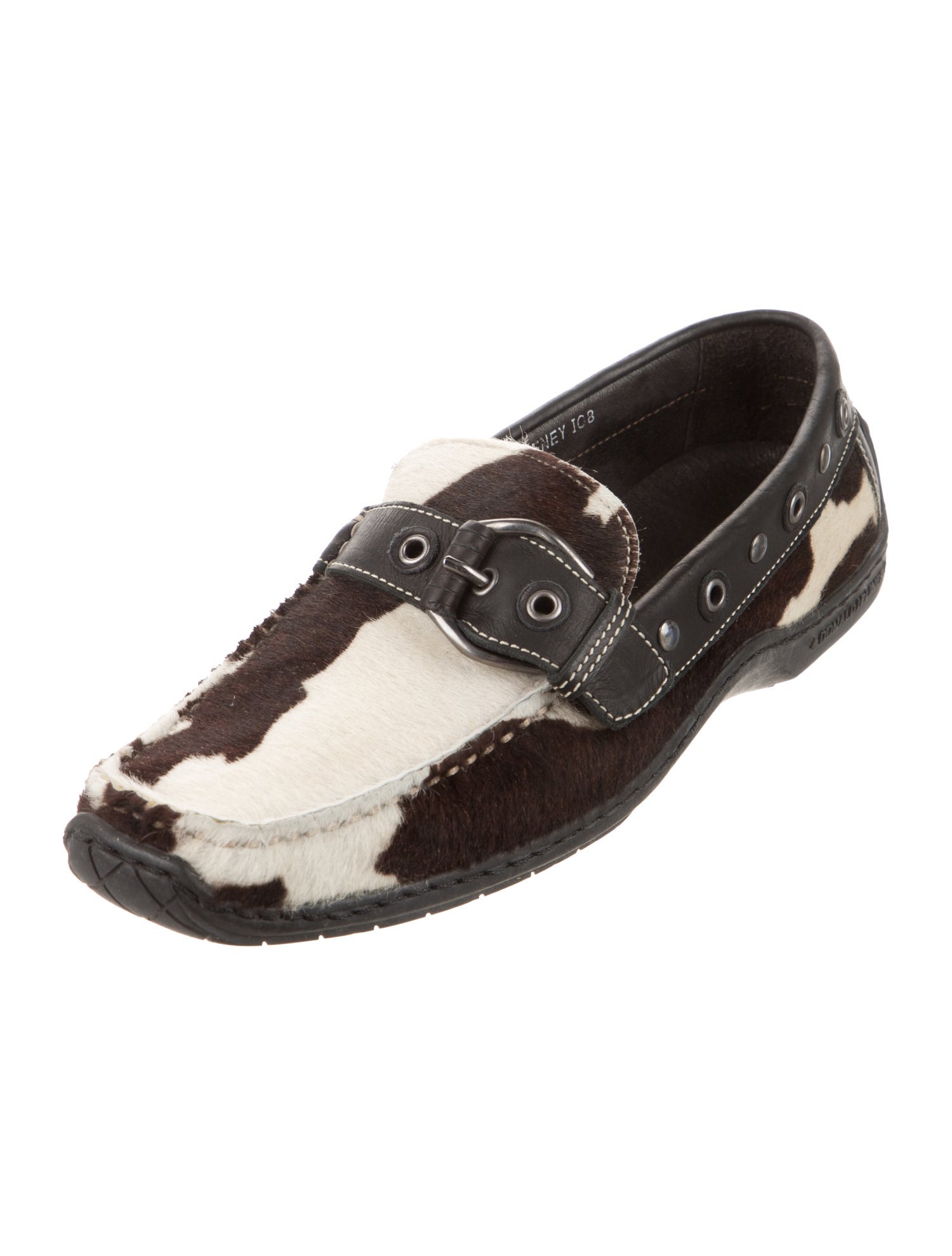 Donald Pliner Ponyhair Animal Print Loafers