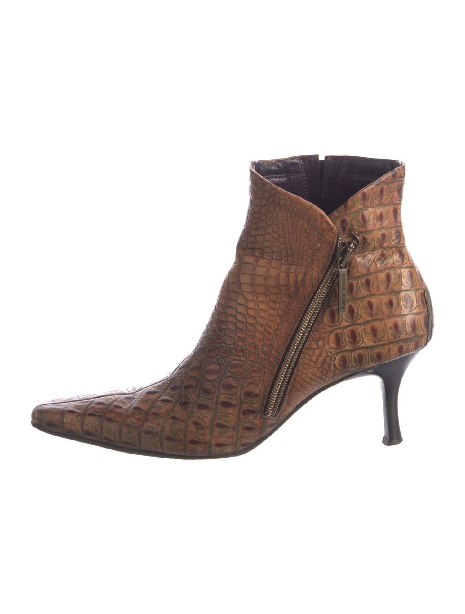 Donald Pliner Leather Animal Print Boots