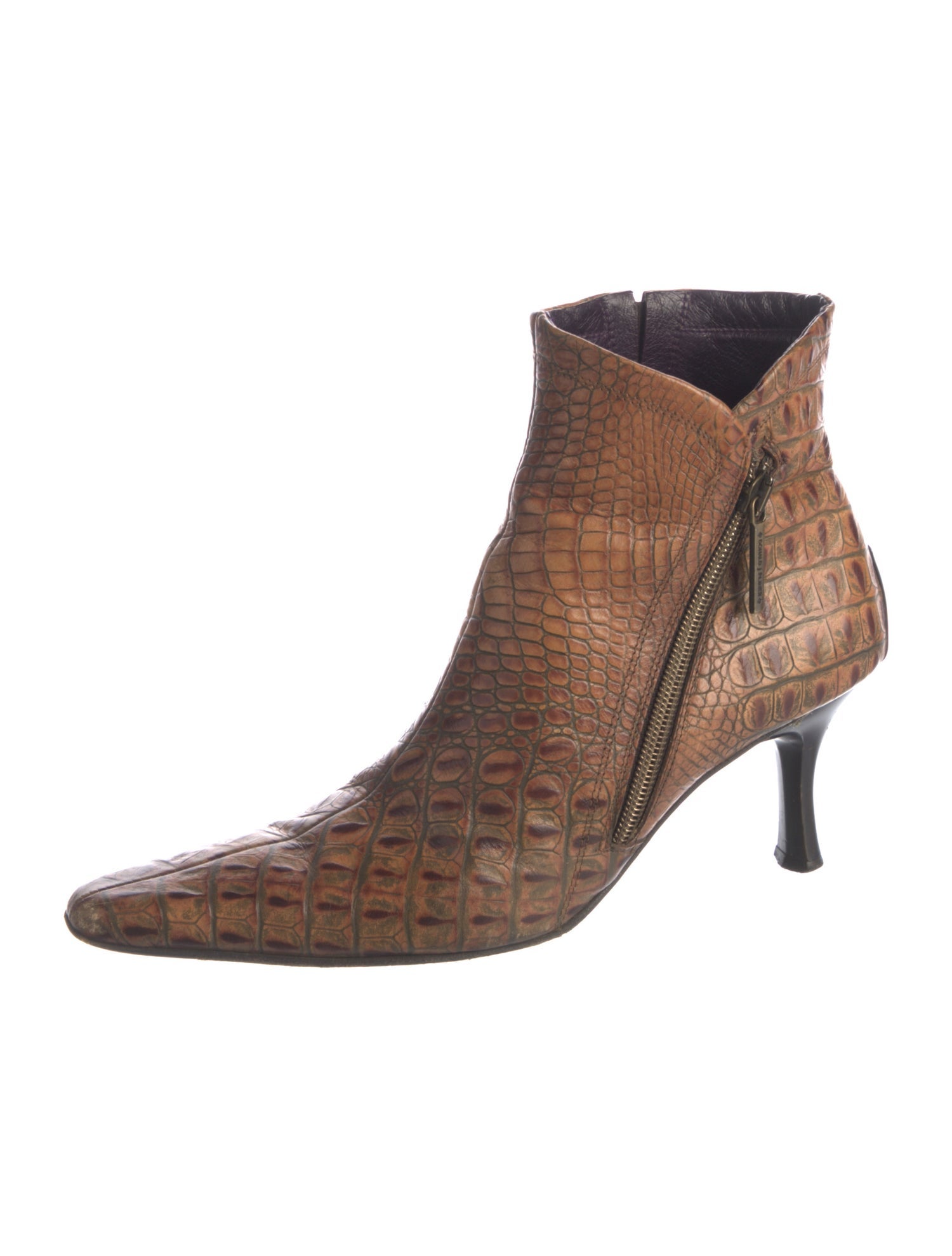Donald Pliner Leather Animal Print Boots
