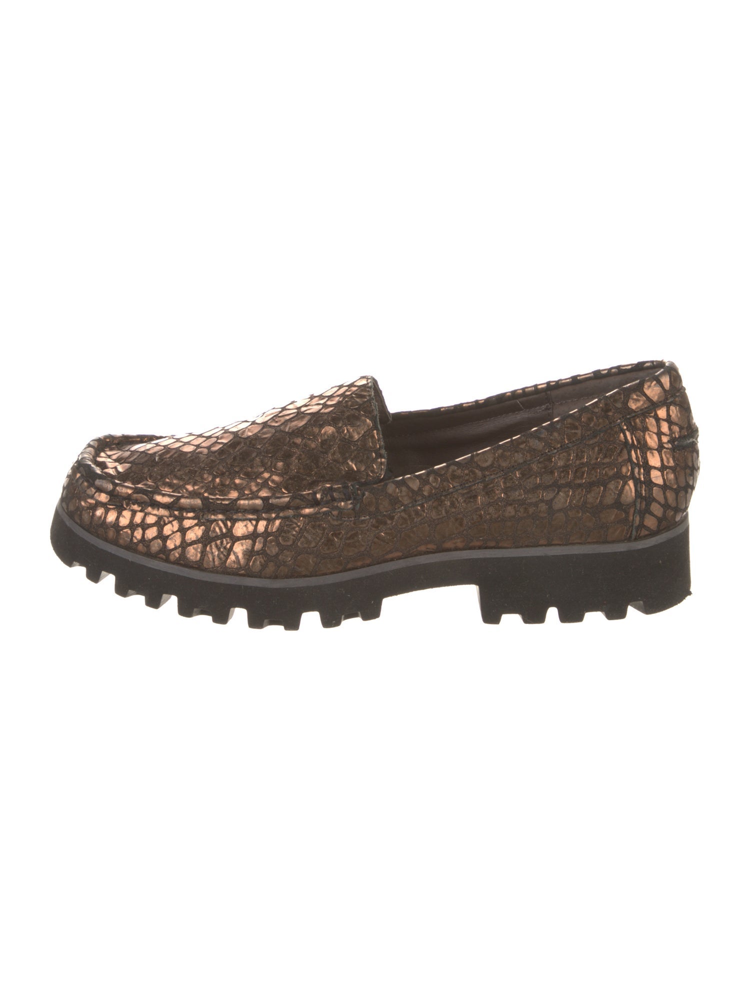 Donald Pliner Suede Animal Print Loafers