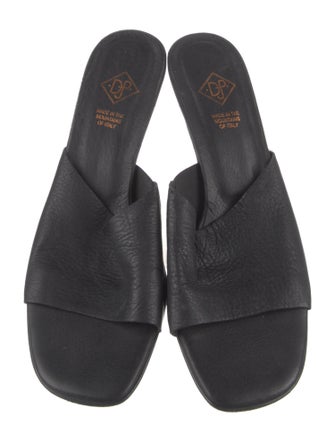 Donald Pliner Leather Slides