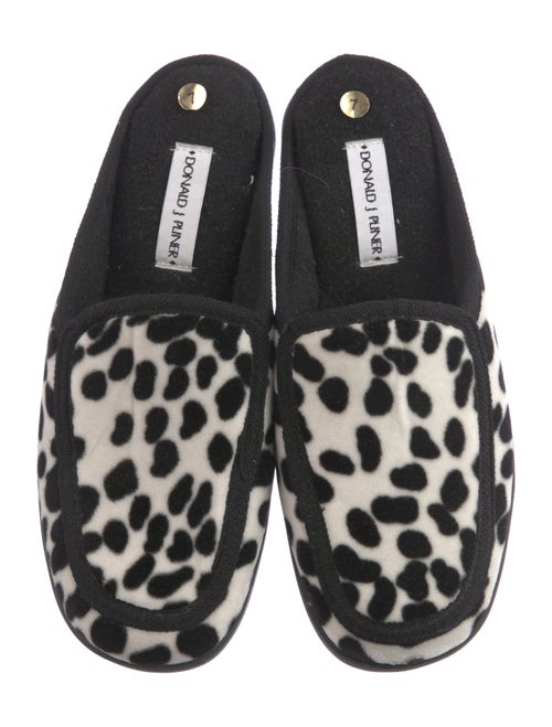Donald Pliner Velvet Animal Print Mules