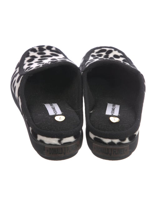 Donald Pliner Velvet Animal Print Mules
