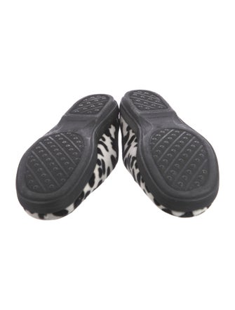 Donald Pliner Velvet Animal Print Mules