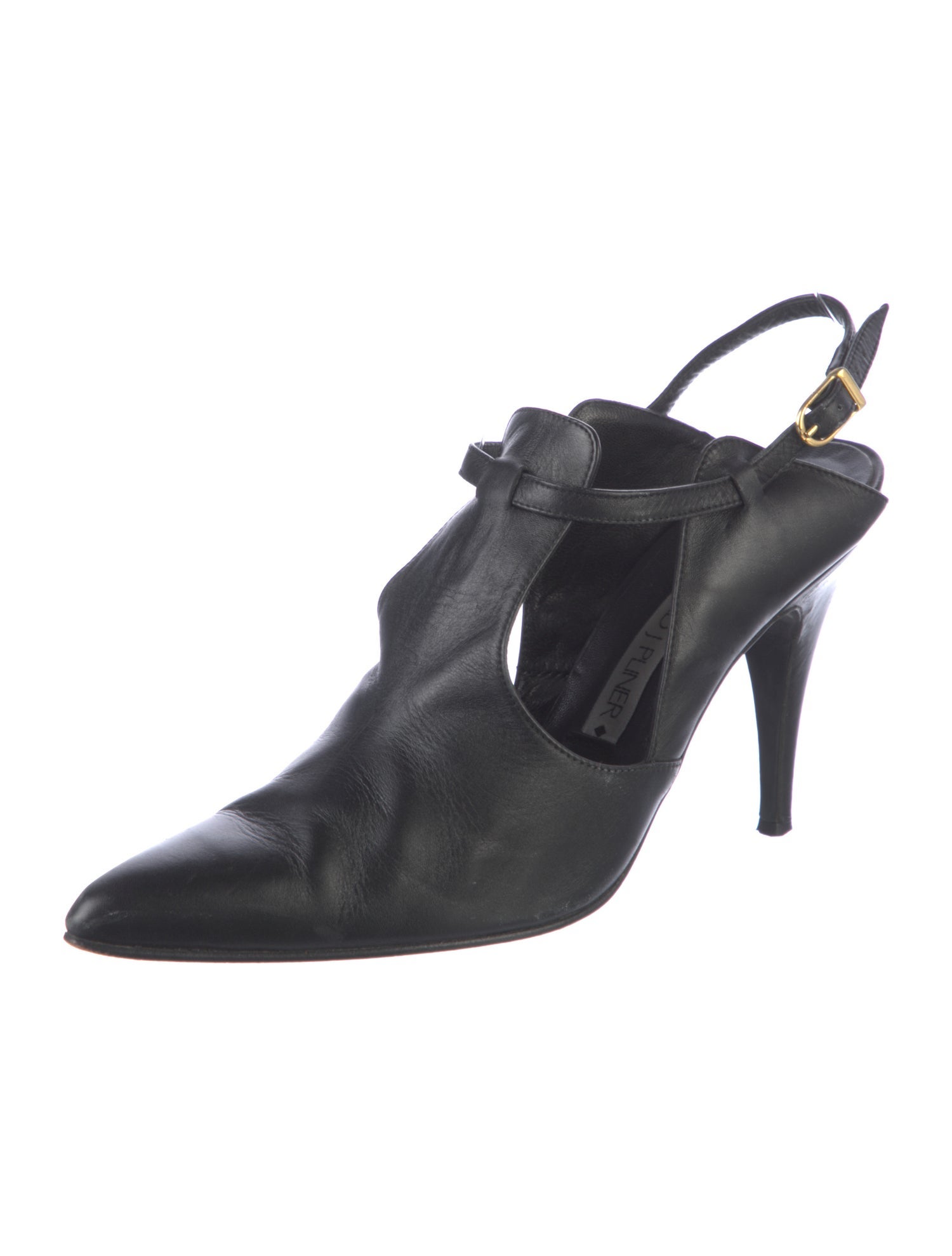 Donald Pliner Leather T-Strap Pumps