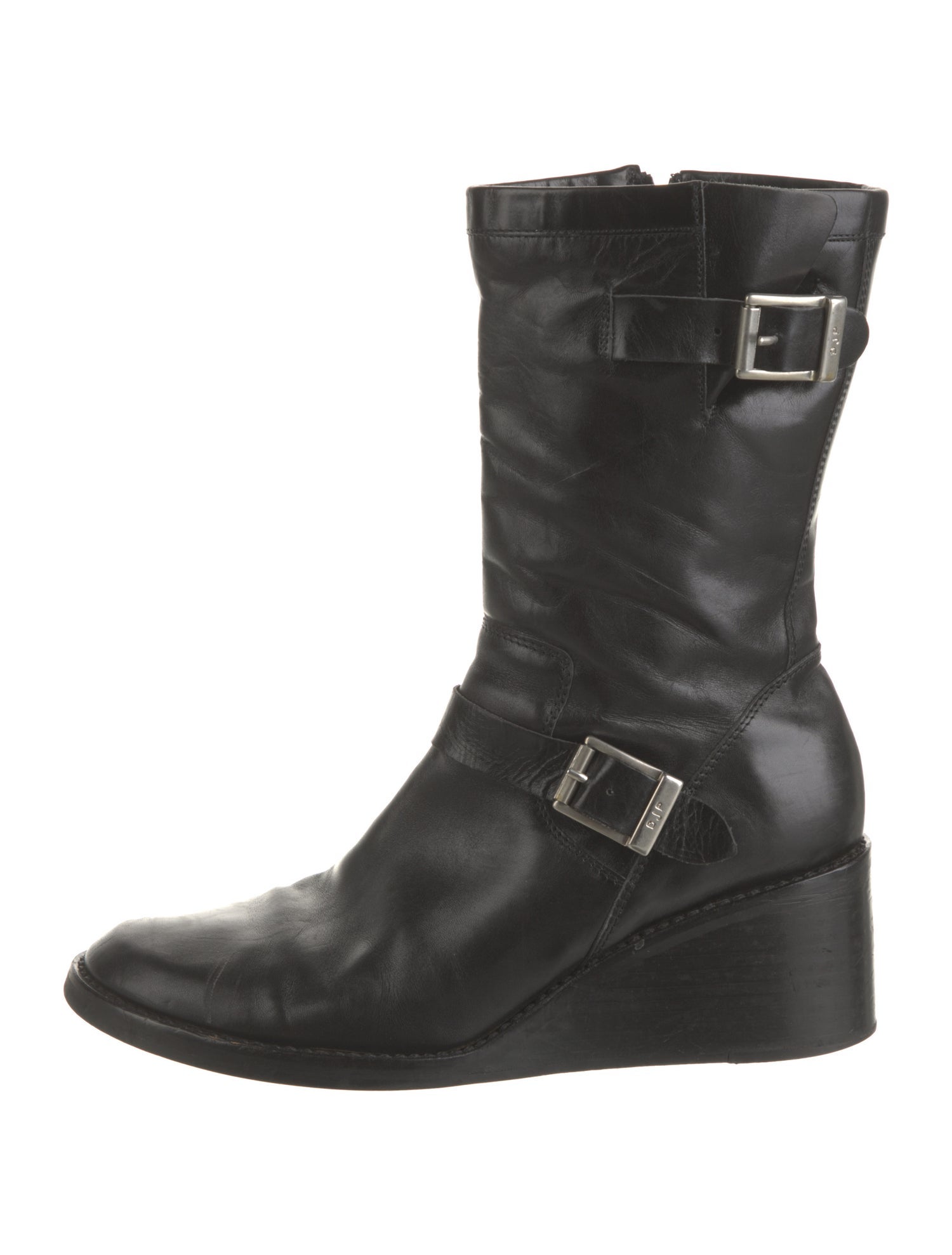Donald Pliner Leather Moto Boots