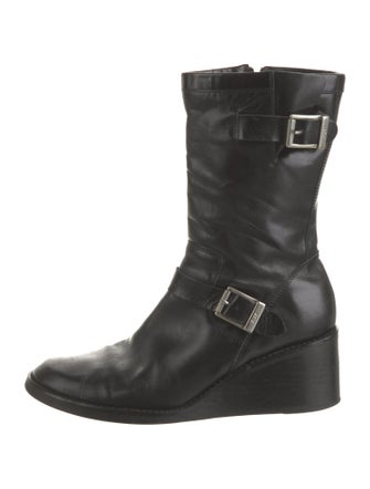 Donald Pliner Leather Moto Boots