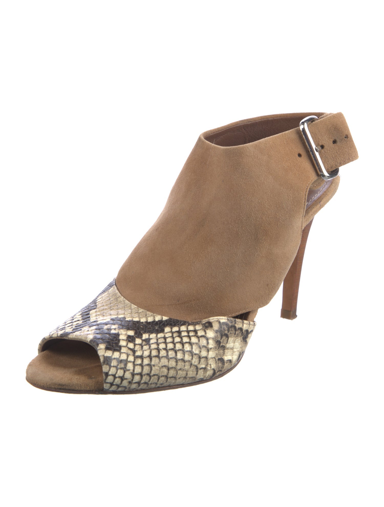 Donald Pliner Suede Animal Print Slingback Pumps