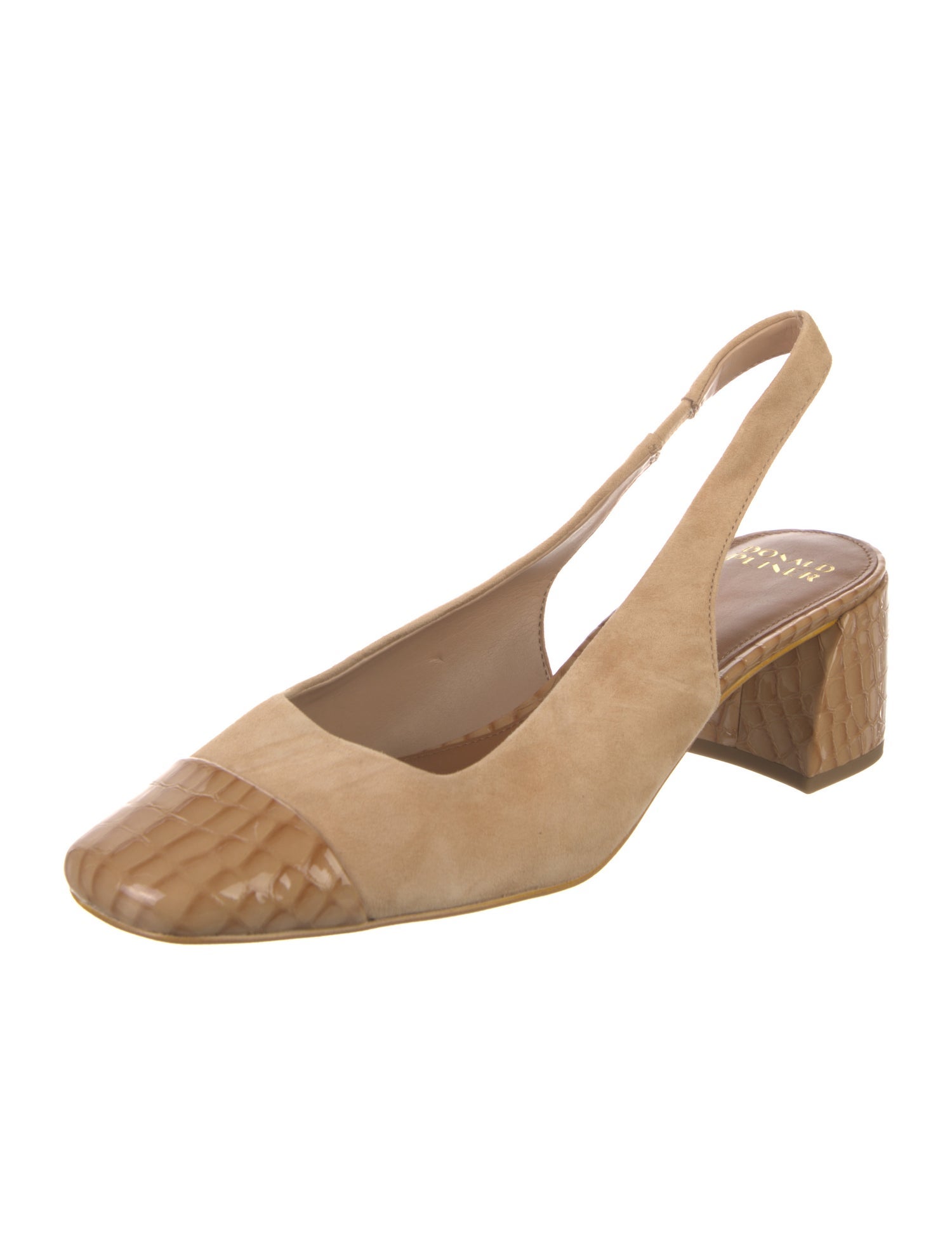 Donald Pliner Suede Animal Print Slingback Pumps