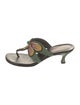 Donald Pliner Leather Printed Flip Flops