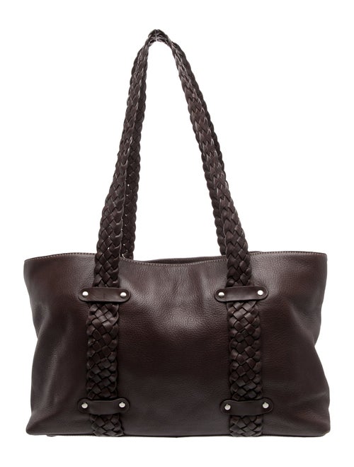 Donald Pliner Leather Top Handle Bag