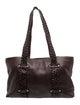 Donald Pliner Leather Top Handle Bag