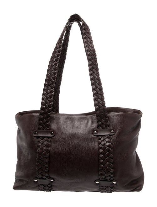 Donald Pliner Leather Top Handle Bag