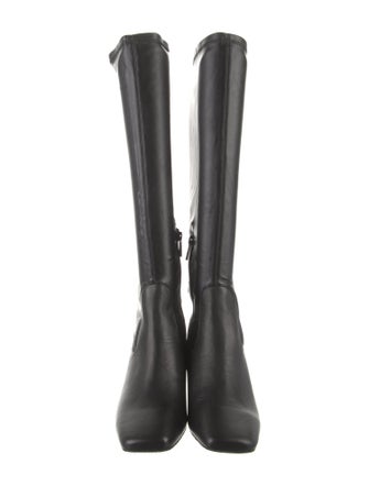 Donald Pliner Leather Studded Accents Riding Boots