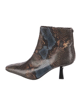 Donald Pliner Snakeskin Animal Print Boots