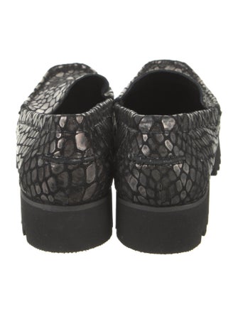 Donald Pliner Suede Animal Print Loafers