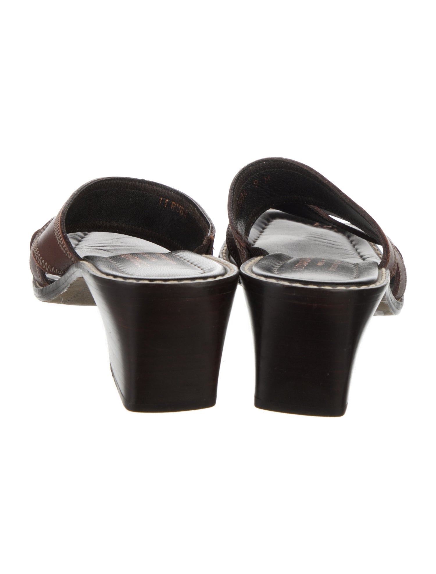 Donald Pliner Leather Slides