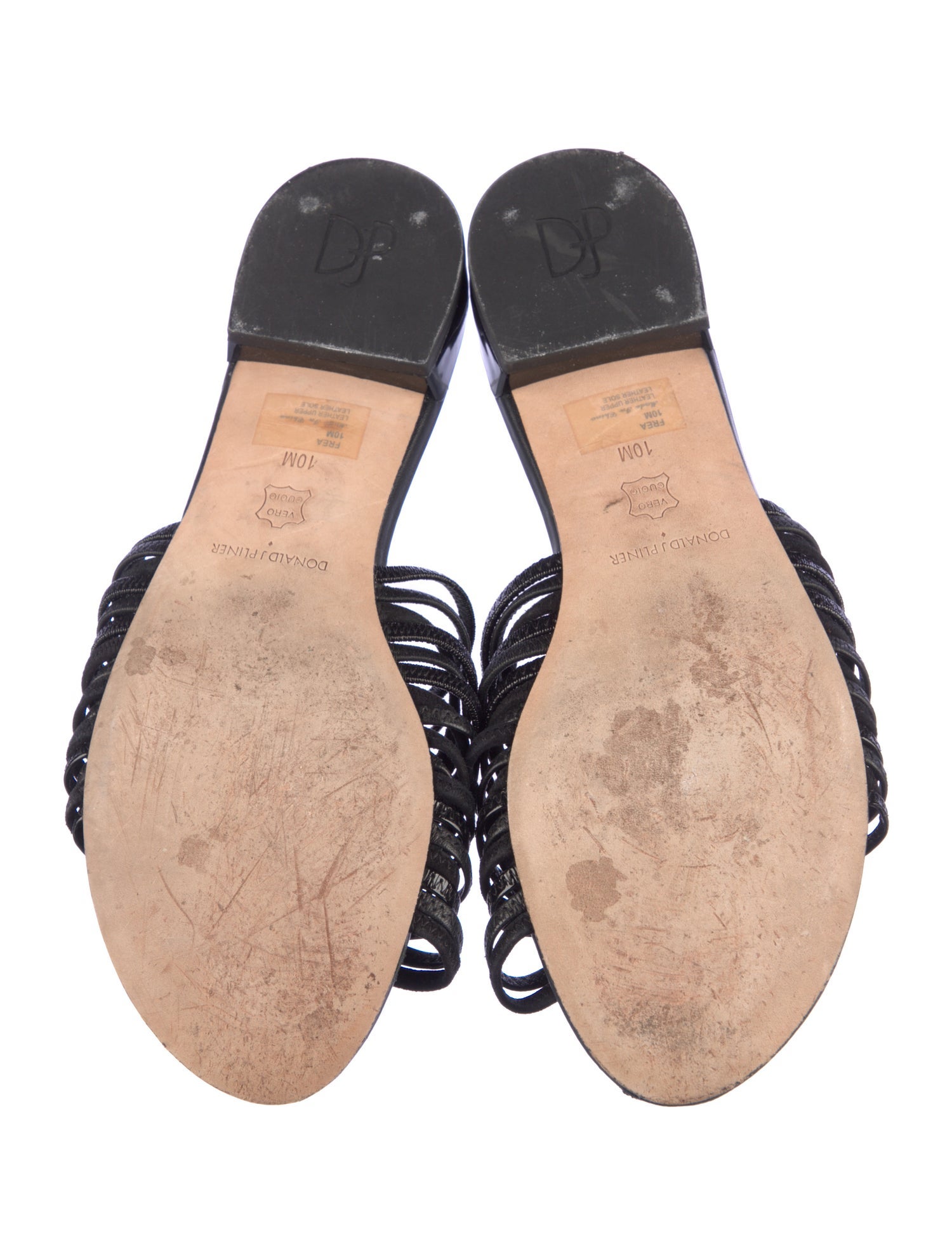 Donald Pliner Leather Mules