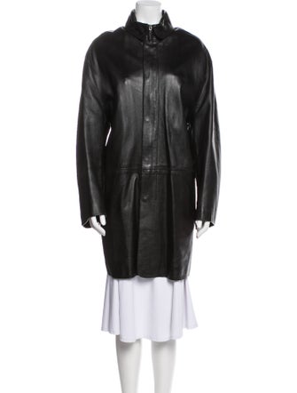 Donald Pliner Leather Coat