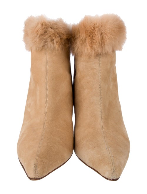 Donald Pliner Suede Fur Trim Boots