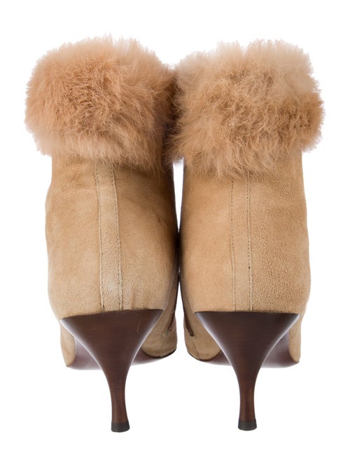 Donald Pliner Suede Fur Trim Boots