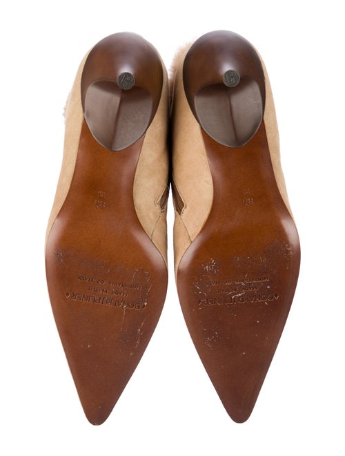 Donald Pliner Suede Fur Trim Boots
