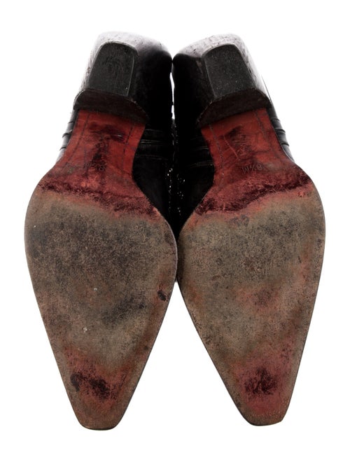 Donald Pliner Leather Studded Accents Western Boots