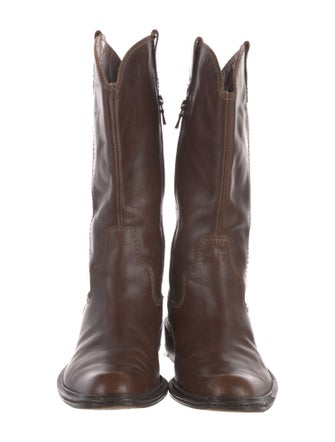 Donald Pliner Leather Western Boots