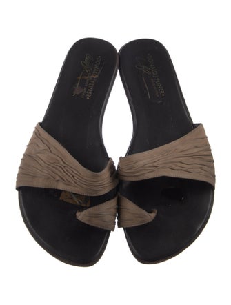 Donald Pliner Suede Slides