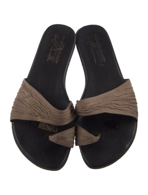 Donald Pliner Suede Slides