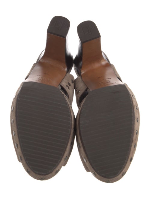 Donald Pliner Suede Studded Accents Slingback Pumps