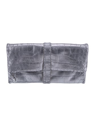 Donald Pliner Embossed Leather Clutch