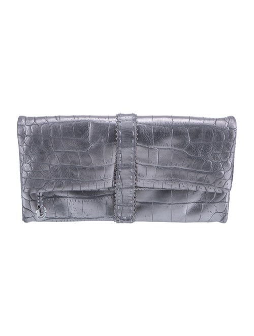 Donald Pliner Embossed Leather Clutch
