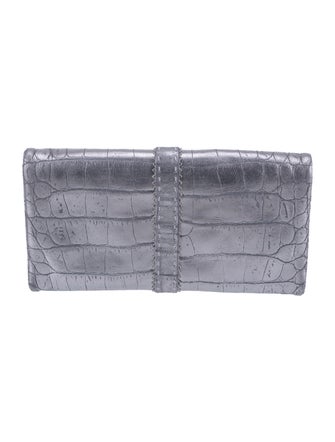 Donald Pliner Embossed Leather Clutch