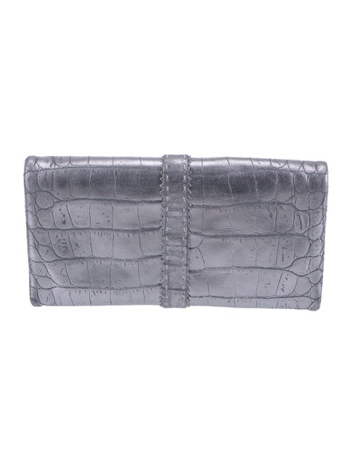 Donald Pliner Embossed Leather Clutch