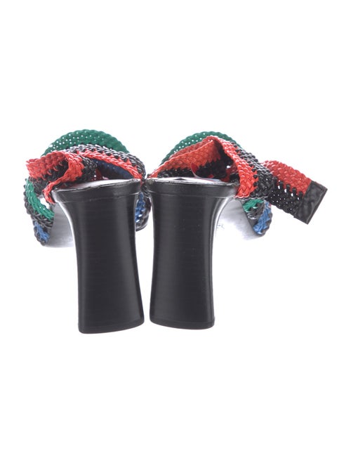 Donald Pliner Leather Colorblock Pattern Slingback Pumps