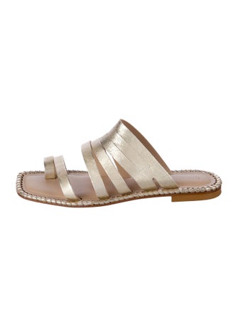 Donald Pliner Leather Slides