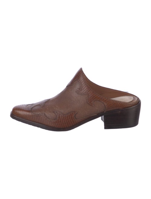 Donald Pliner Leather Mules