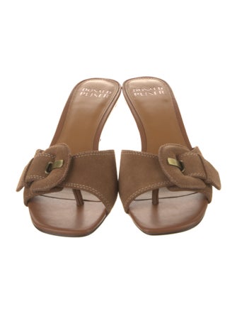 Donald Pliner Suede Slides